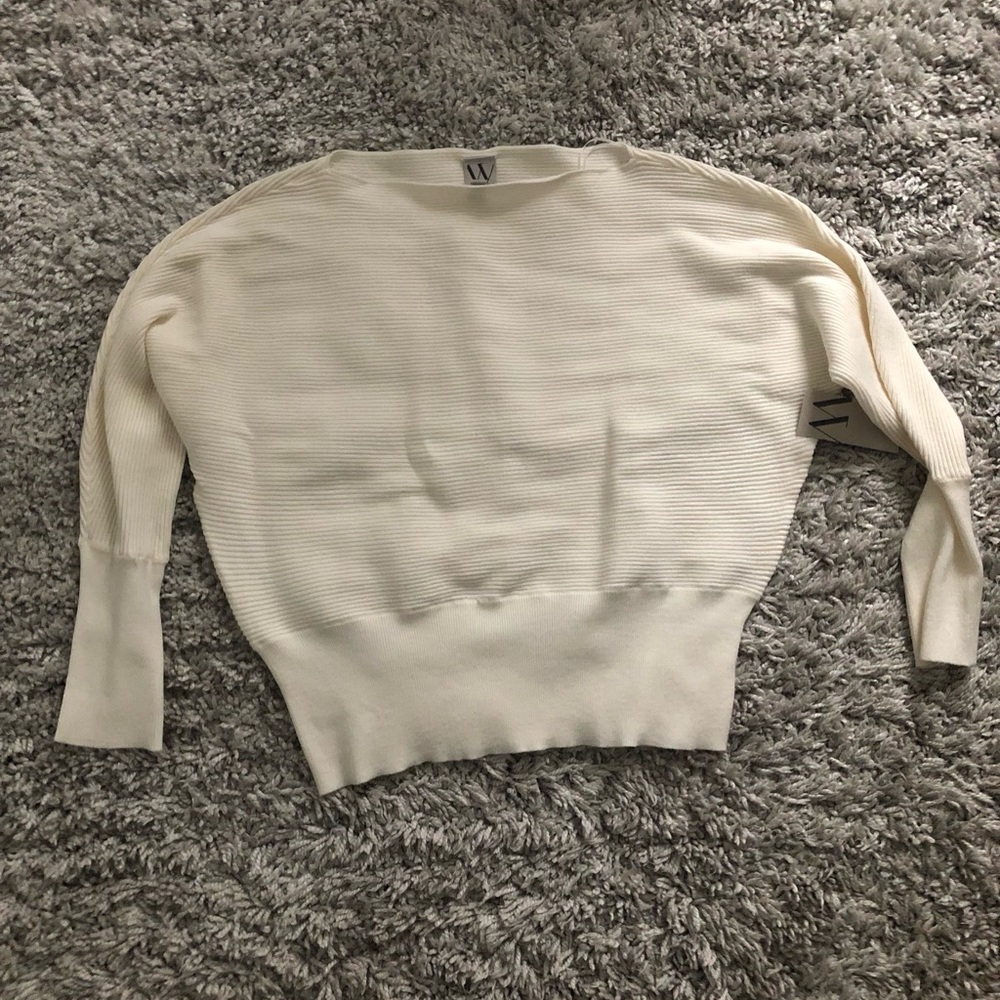 Cream dolman sleeve sweater
